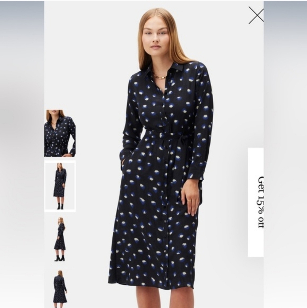 Amour Vert Joyce Washable Silk Dress - Pavo